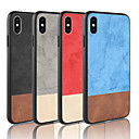 זול מגנים לאייפון-מגן עבור Apple iPhone XS / iPhone XR / iPhone XS Max מזוגג כיסוי אחורי אחיד קשיח עור PU