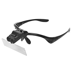 baratos Artigos para Lazer-Lupas Óculos de lupa Óculos de Proteção Lentes com Luz de LED Plástico 5 pcs Clássico Para Meninos Para Meninas Brinquedos Dom