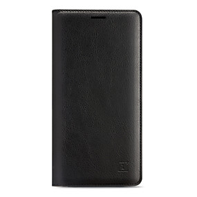 baratos Oneplus-Capinha Para OnePlus / Um Plus 3 One Plus 3T / One Plus 3 / OnePlus Porta-Cartão Capa Proteção Completa Sólido Rígida couro legítimo