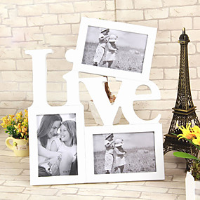 baratos Porta-Retratos &amp; Álbuns-Molduras Moderno/Contemporâneo / Escritório/Negócio Inovador,Vido / Plástico 1Piece Pequeno