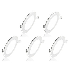 baratos Luminárias Pingente-5pçs 6 W 30 Contas LED Instalação Fácil Encaixe Luminária de Painel Branco Quente Branco Frio 85-265 V Lar / Escritório / RoHs / CE