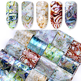 baratos Adesivos para Unhas-16 pcs Dicas de unhas artificiais Adesivos arte de unha Manicure e pedicure Design Moderno Chique &amp; Moderno