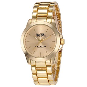 baratos Relógios de quartzo-Mulheres Relógio de Pulso Relogio Dourado Japanês Quartzo Aço Inoxidável Prata / Dourada / Ouro Rose Cronógrafo Fofo Relógio Casual Analógico senhoras Rígida Fashion - Prata Ouro Rose Ouro / Prata