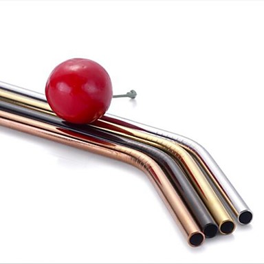 baratos Utensílios de Café &amp; Chá-Copos Canudinhos Aço Inoxidável Portátil Presentes de Natal / Festa / Eventos / Café