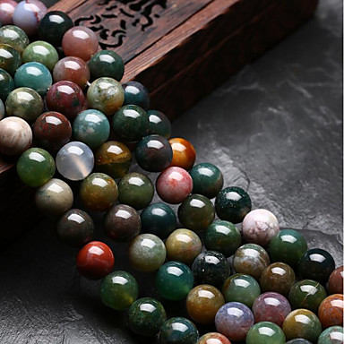 baratos Miçangas &amp; Fabricação de Bijuterias-Jóias DIY 48 pçs Contas Ágata Arco-íris Redonda Forma U Bead 0.8 cm faça você mesmo Colar Pulseiras