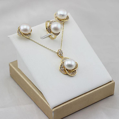 abordables Parure Bijoux,Femme Perle Perle d\u0026039;eau douce Nuptiales Parures Fleur