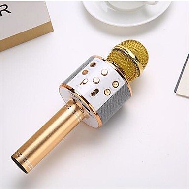 baratos Acessórios de Áudio e Vídeo-Microfone sem fio profissional do microfone do karaoke do orador Microfone condensador com saco microfone do estúdio do rádio do bluetooth