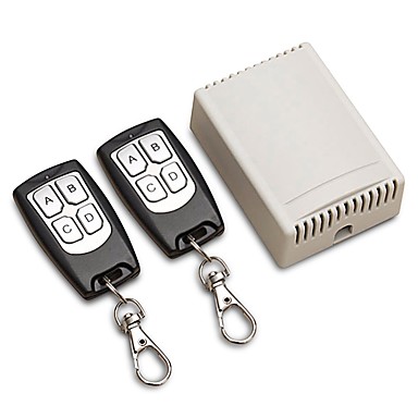 baratos Sensores de Segurança-12 v 4 canais canal 433 mhz interruptor de controle remoto sem fio circuito integrado com 2 transmissor diy substituir peças de kits de ferramentas