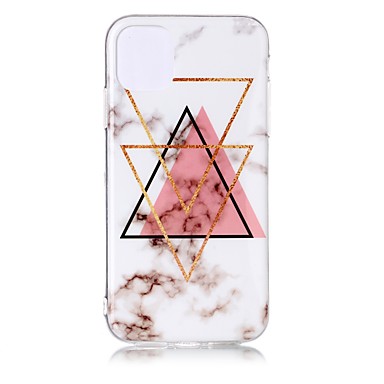 baratos Capinhas para iPhone-Capinha Para Apple iPhone 11 / iPhone 11 Pro / iPhone 11 Pro Max Ultra-Fina / Estampada Capa traseira Mármore TPU