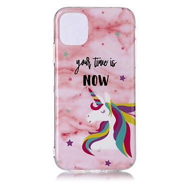baratos Capinhas para iPhone-Capinha Para Apple iPhone 11 / iPhone 11 Pro / iPhone 11 Pro Max Ultra-Fina / Estampada Capa traseira Mármore TPU