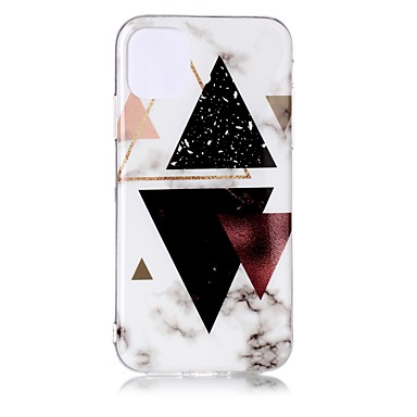 baratos Capinhas para iPhone-Capinha Para Apple iPhone 11 / iPhone 11 Pro / iPhone 11 Pro Max Ultra-Fina / Estampada Capa traseira Mármore TPU